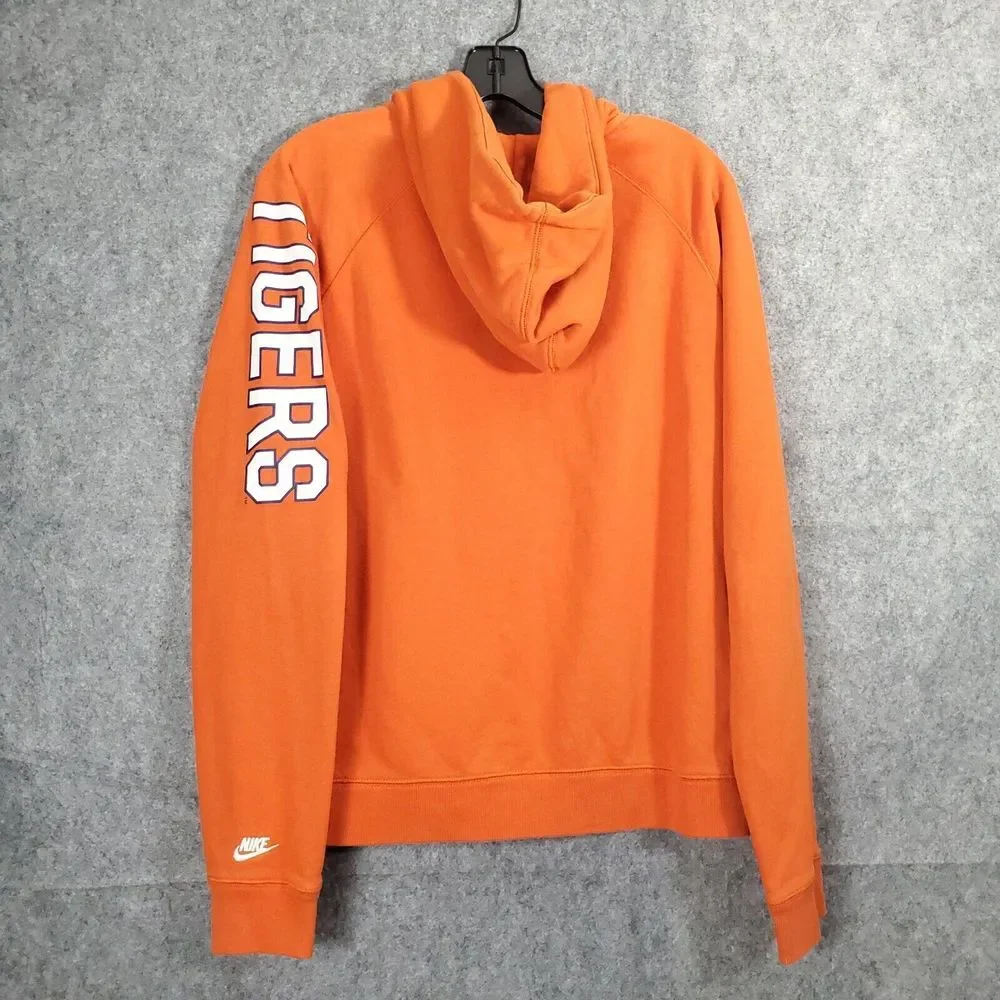 Clemson Tigers Orange Nike Jacket Men Lightweight Full Zip Size Large NCAA Sport
